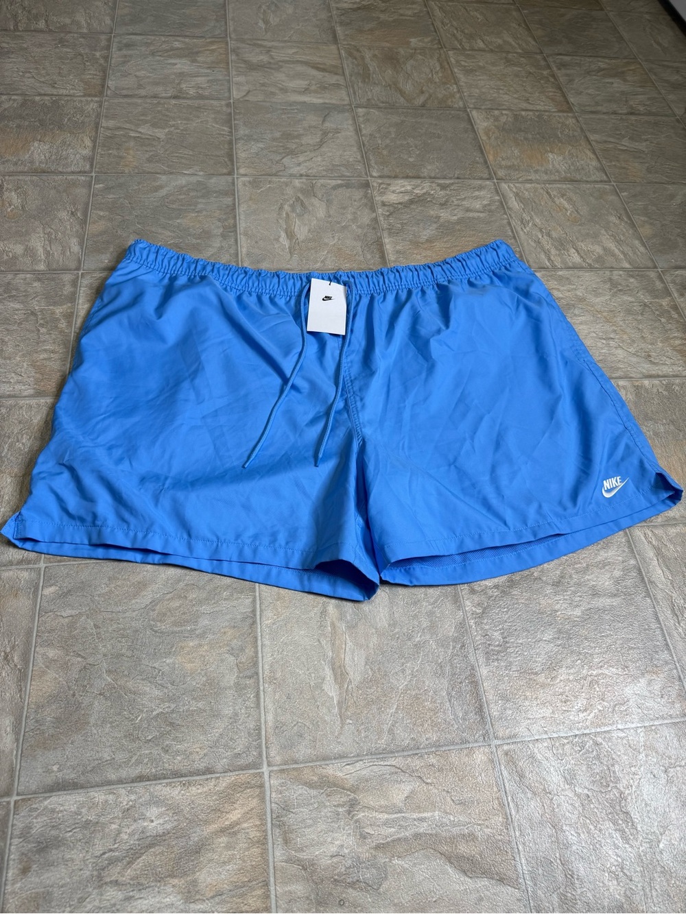 Nike Air Standard Fit Woven Shorts Mens Size 4XL Blue FN3307-412 Above Knee Leng